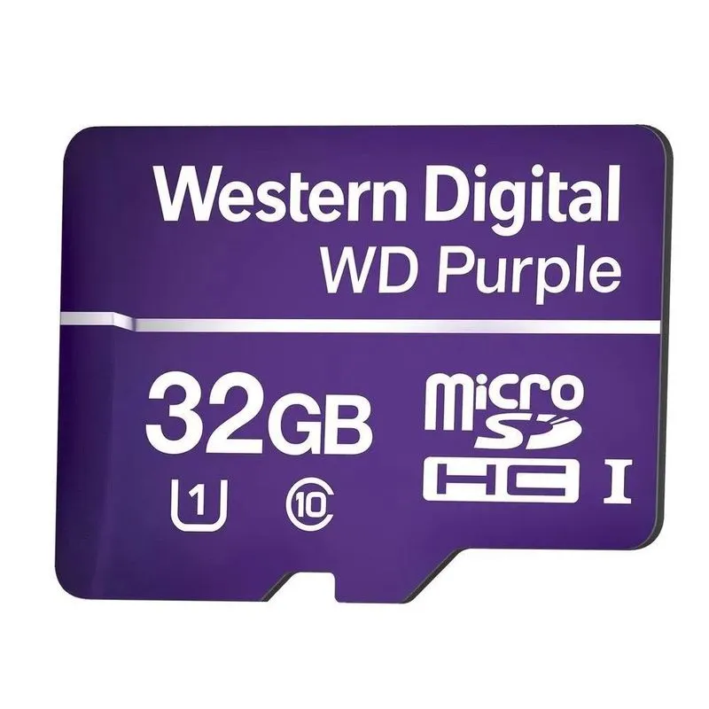 Cartão Micro-sd 32 Gb Wd Purple Para Sistemas De Segurança