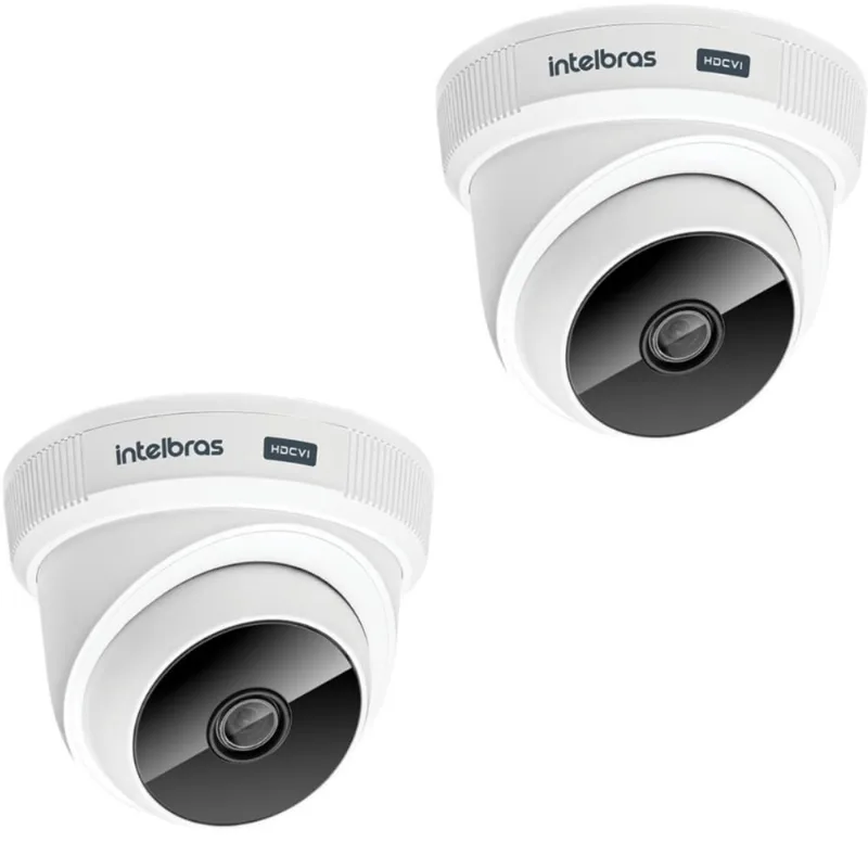 Kit 2 Câmera Dome Resolução Hd 720P Vhc 1120 D Intelbras