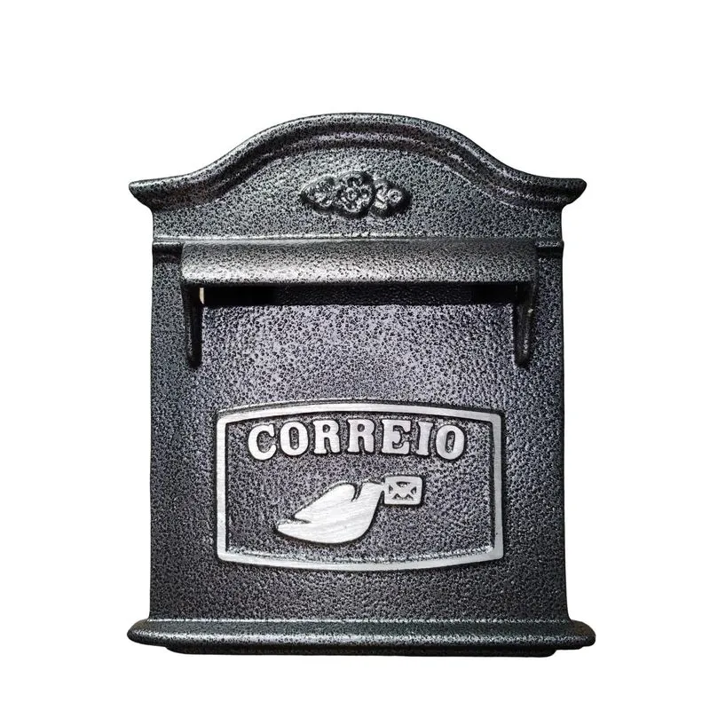 Caixa De Correspondencia De Ambutir Cinza Craqueado