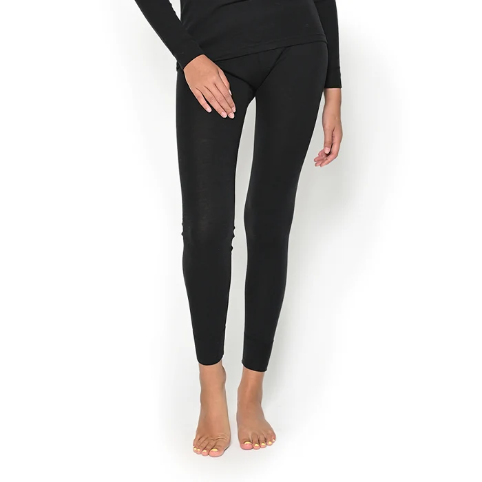 COLDWEAR Ladies Woolmark Certified 100% Merino Wool Thermal Bottom Black / Medium