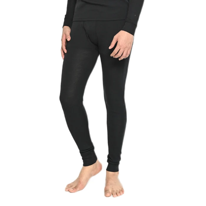 COLDWEAR Men Woolmark Certified 100% Merino Wool Thermal Bottom Black / Large
