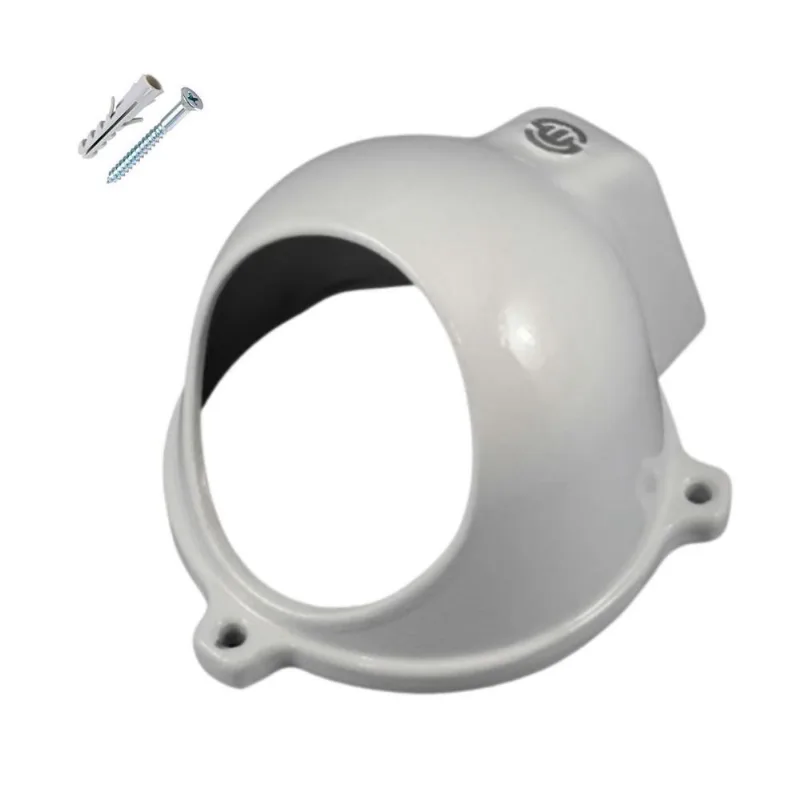 Capa Case Branco Para Câmera Dome Com Espaço Para Conectores