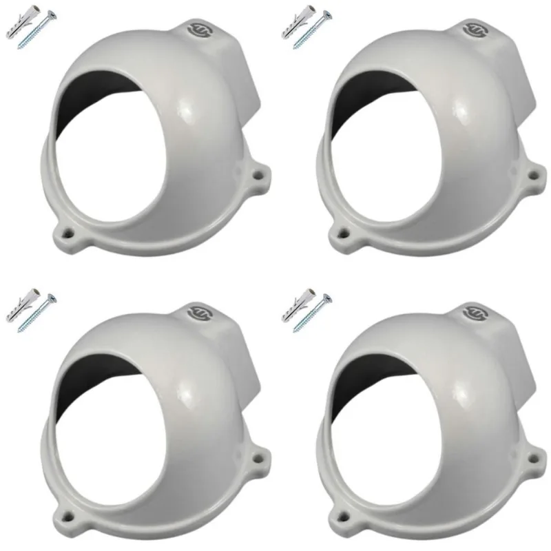Kit 4 Case Protetor Super Resistente Para Câmera Dome Branca