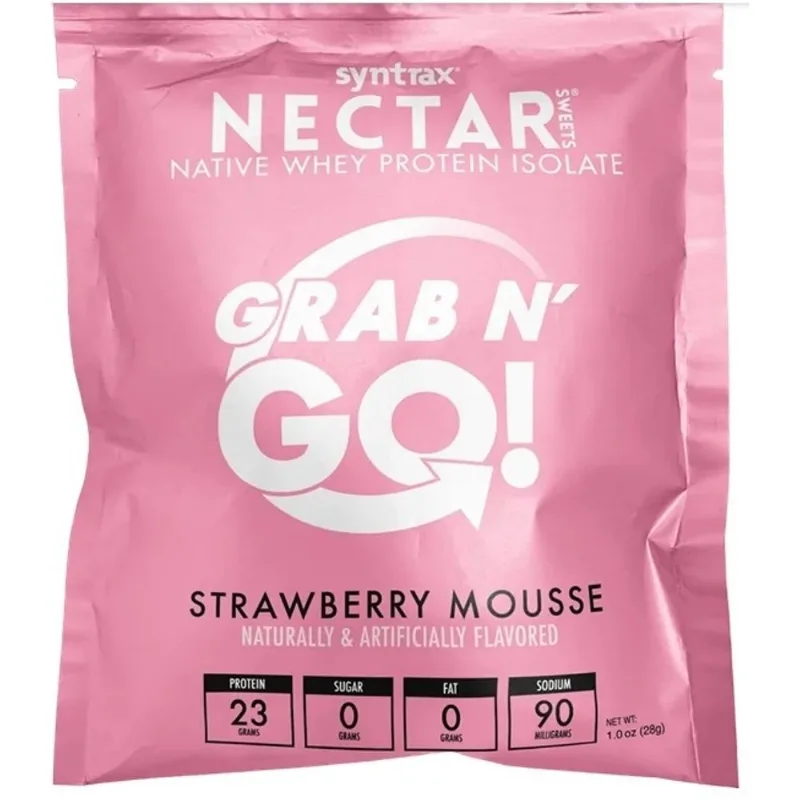Nectar Grab N´go Sache (28g) - Sabor: Strawberry Mousse