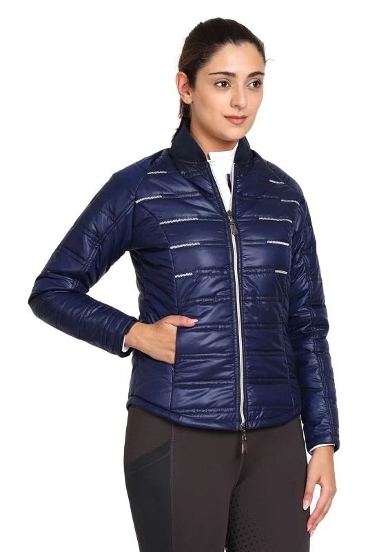 Equine Couture Ladies Alpine Puffer Jacket EC Navy / X-Large