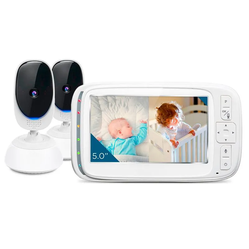 Babá Eletrônica Motorola Monitor Bebê Tela 5 Pol. Branco