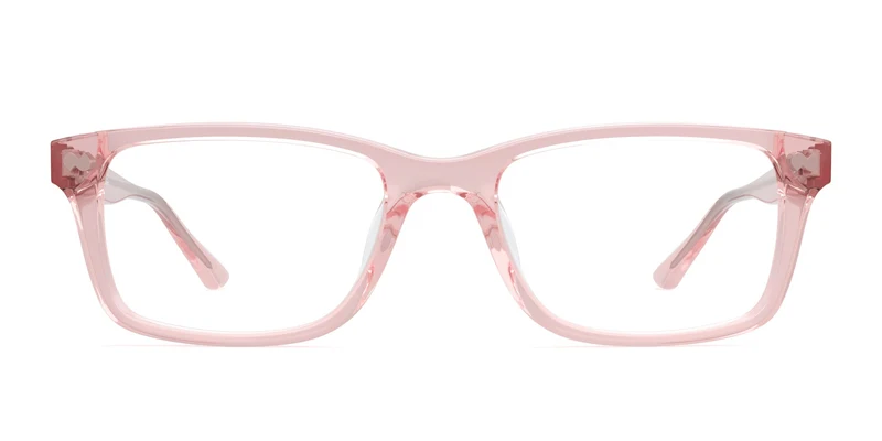 The Otero - Lensless Pink Clear