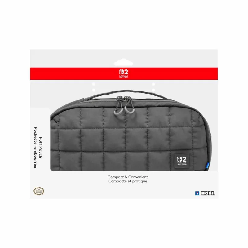 Estuche Hori Carrying Puff Pouch Para Nintendo Switch 2 Negro