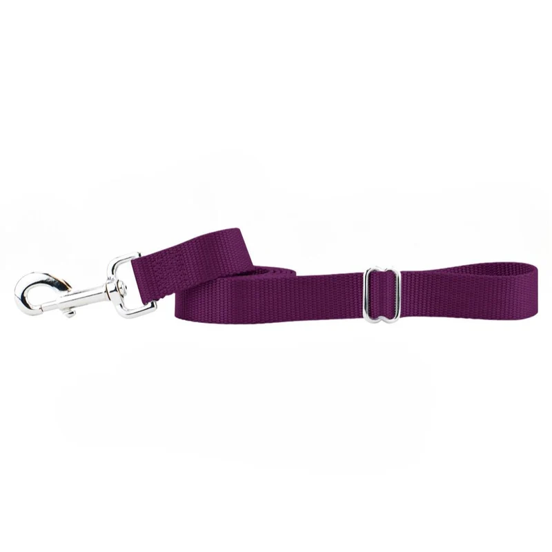Durable Nylon Dog Leash Burgundy 5/8 inch / 6ft