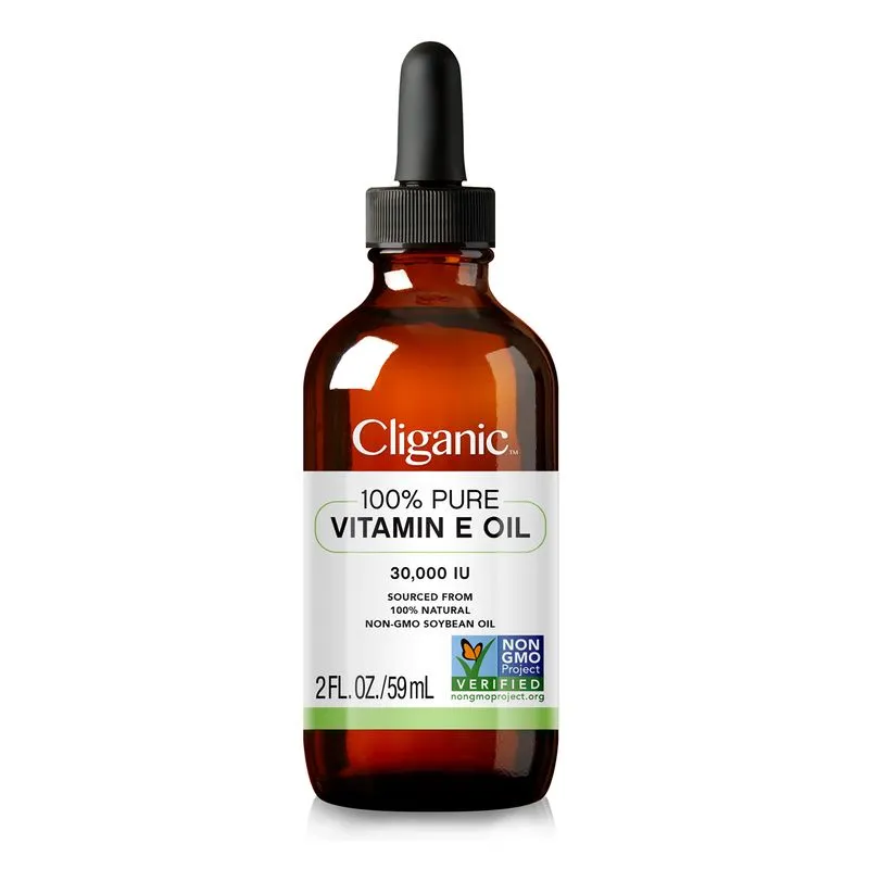 Óleo De Vitamina E Cliganic Pure 60 Ml 100% Natural Unissex