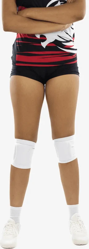 RIT-IT Women's Perfect Fit Volleyball Knee Pads - White Black / 12" - 14"