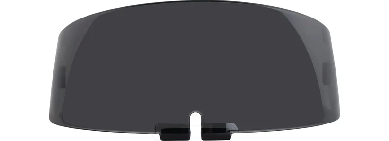 RIP-IT Fielder's Face Mask Visor - Smoke Gray Gray-Dark