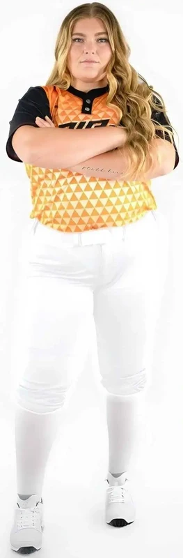 RIP-IT Revolution Women's Softball Pants (Curvy Fit) - White White / Ladies L