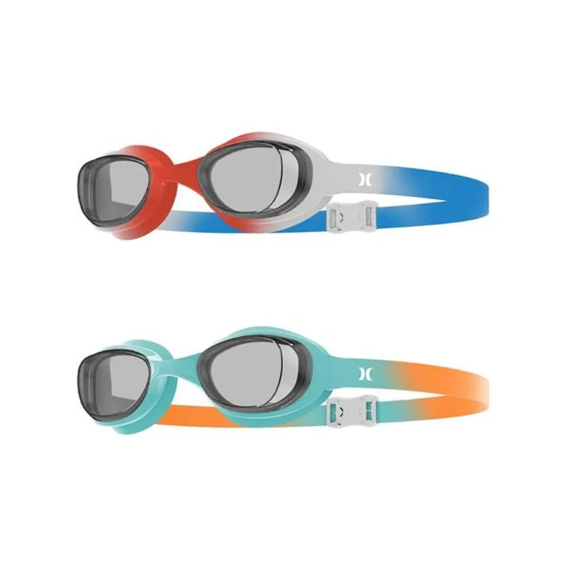 Hurley Youth Solari Orange and Bue Swim Goggles