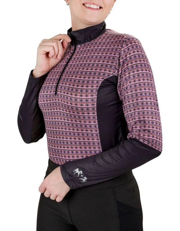 Equine Couture Ladies EquiCool Vivid Aztec Sport S Black / X-Large