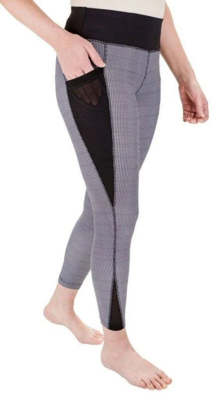 TuffRider Ladies Damask Tights L Black/White Black/White / Medium