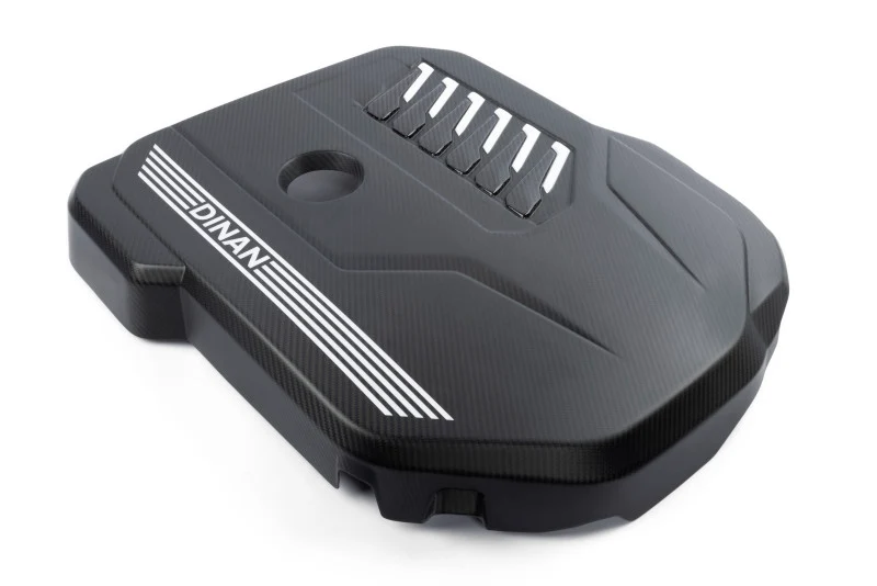 Dinan 19-26 BMW B58D (G01/G02/G20/G22/G23/G26/G42) Matte Carbon Fiber Engine Cover w/Gloss Accents