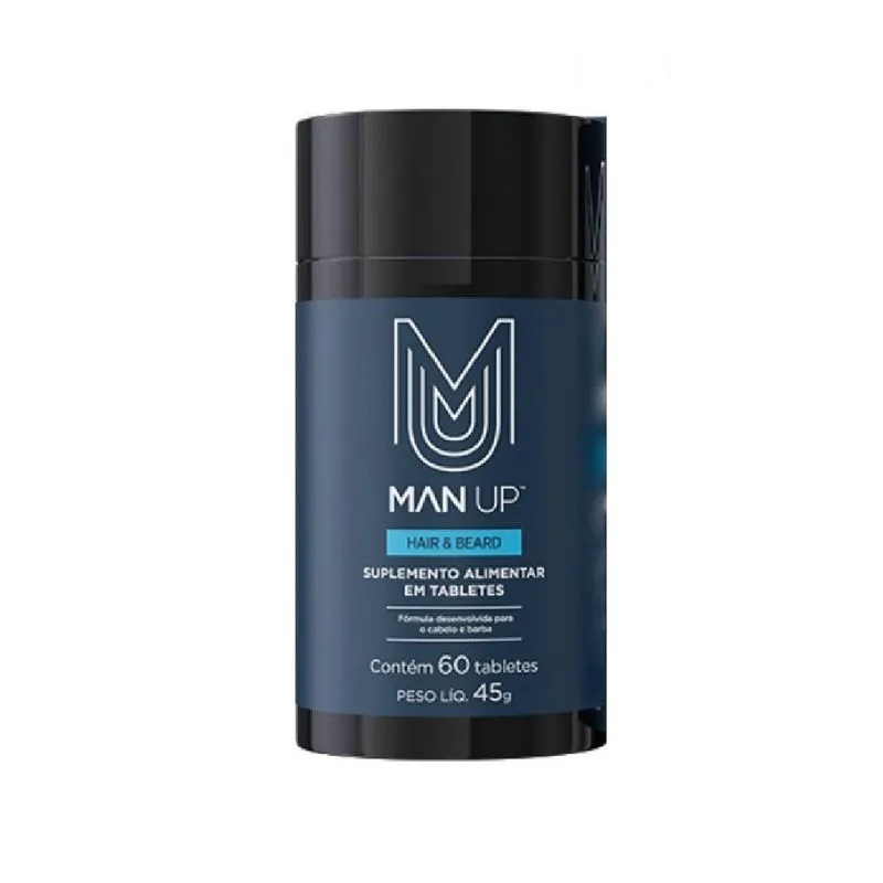 Jeunesse Man Up Hair &amp; Beard 60 Tabletes