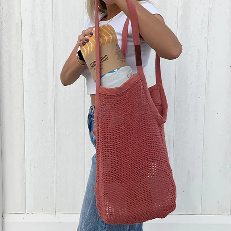 Sand Cloud Net Market Bag TERRACOTTA / OS