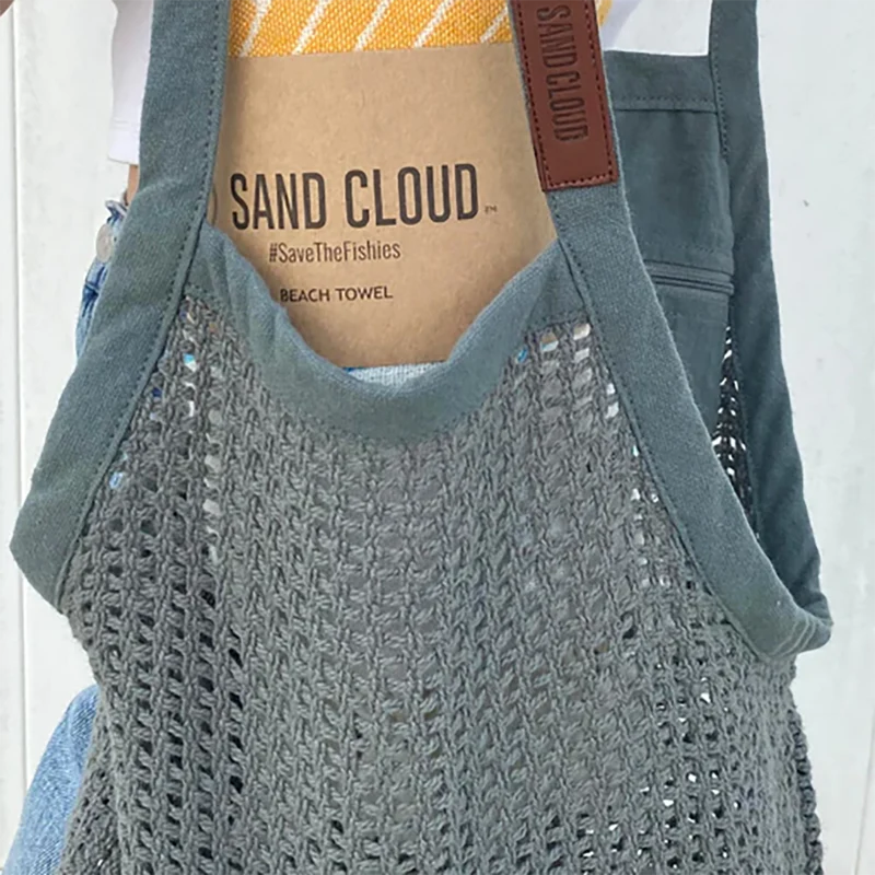 Sand Cloud Net Market Bag GREY / OS