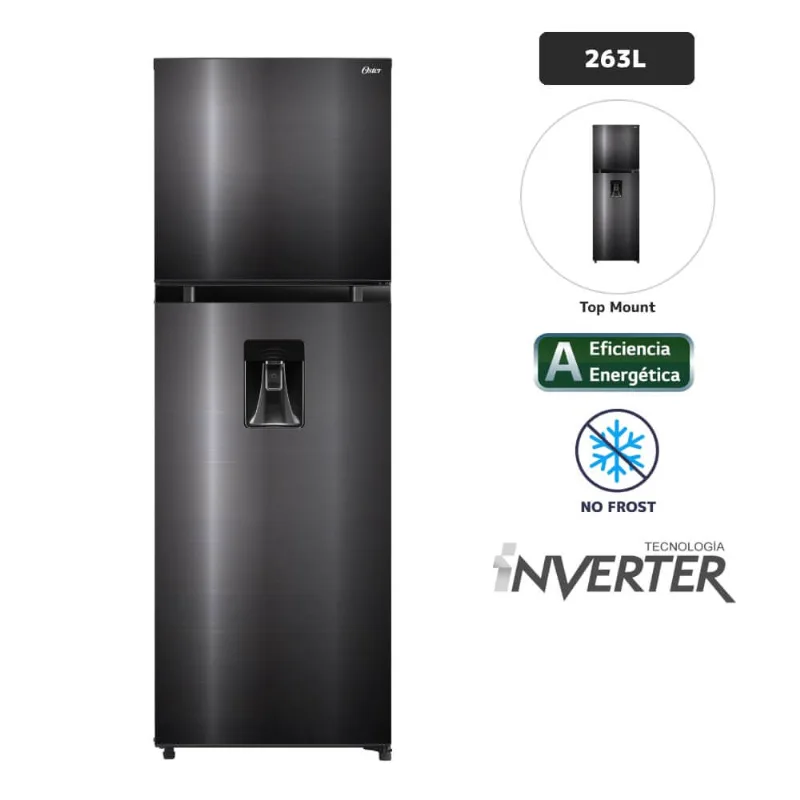 Refrigeradora OSTER 263L No Frost OS-PNFMI0902BDI Negro