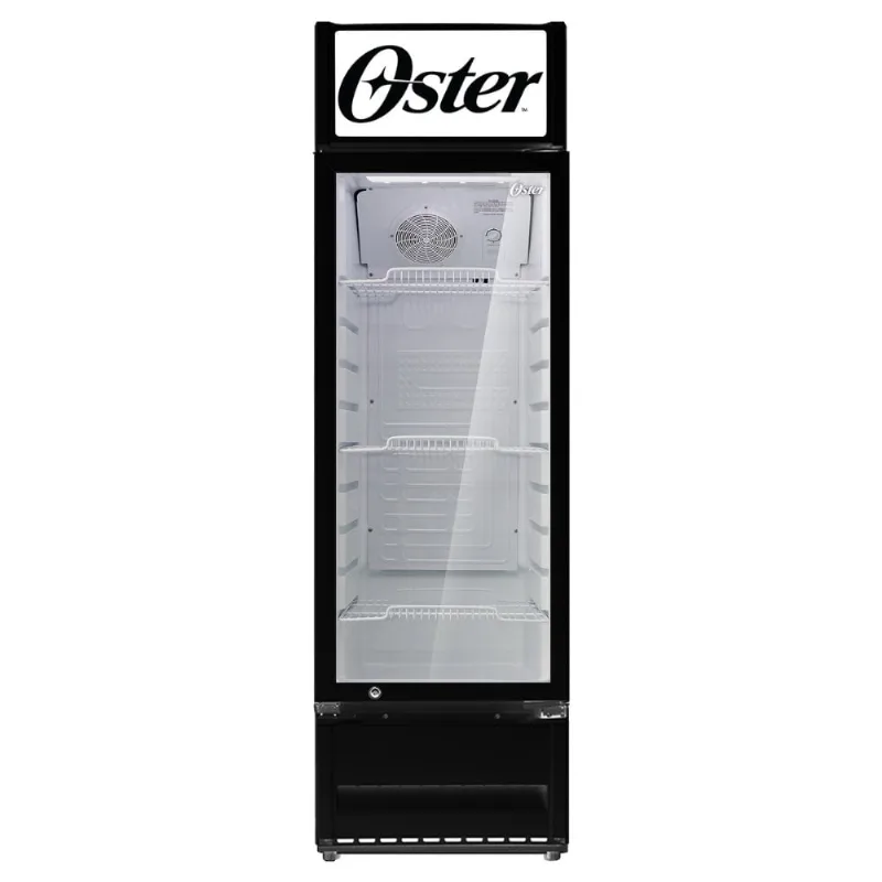 Vitrina Oster 211L OS-PVSCMI211WB Sin dispesandor Negro