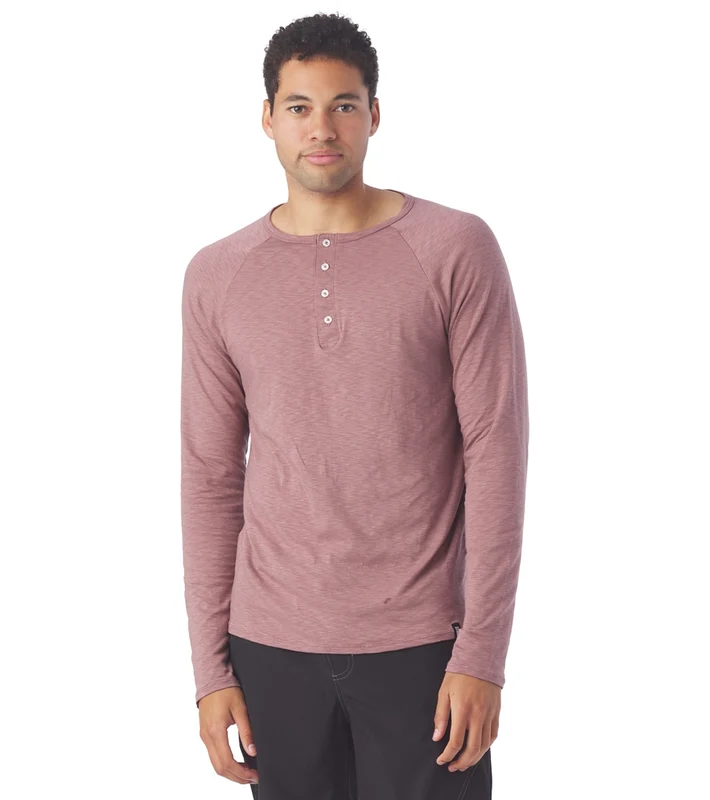 Glyder Relax Henley Mauve / S