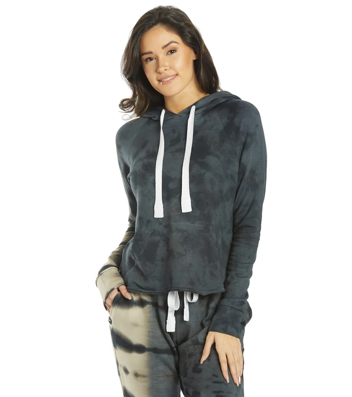 Glyder Rocky Hoodie Black Oatmilk Tie Dye / M
