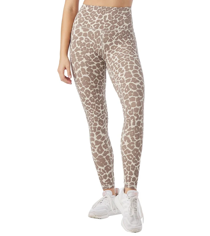 Glyder Directional Legging Oatmilk Leopard / L