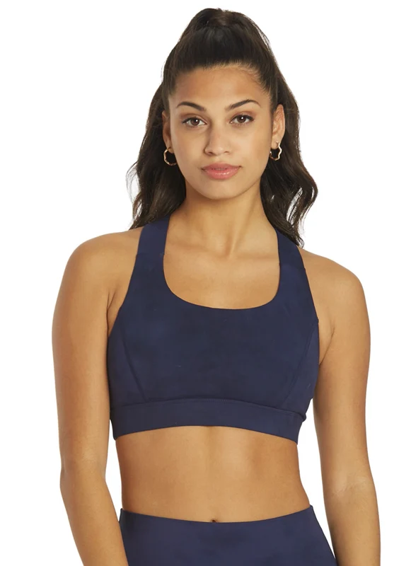 Glyder Full Force Yoga Sports Bra Indigo Tonal Dye / S