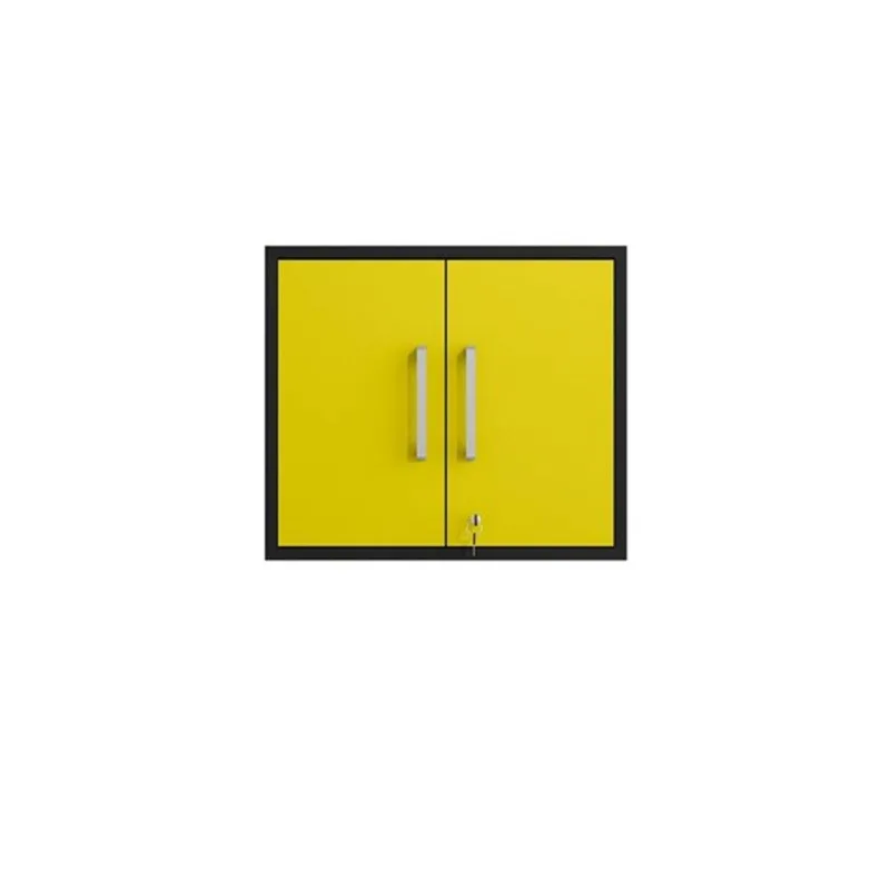 Manhattan Comfort Eiffel 28.35-in x 25.59-in x 14.96-in Floating Garage Storage Cabinet in Yellow Gloss