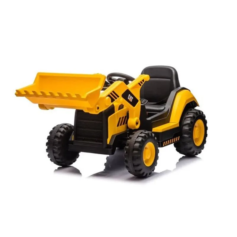 Freddo CAT Loader 12 V 1-Seat Electric Ride on Car for Kids - Yellow