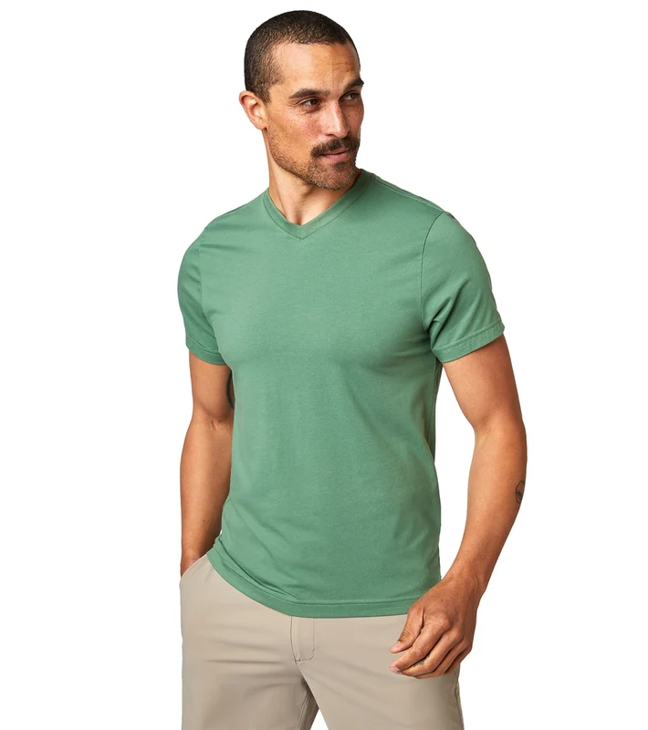 Rhone Element V-Neck Tee Dark Ivy / XL