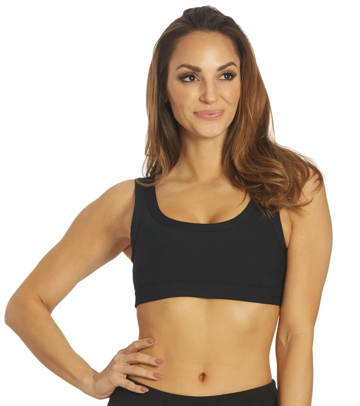 Glyder Ease Yoga Sports Bra Black / L