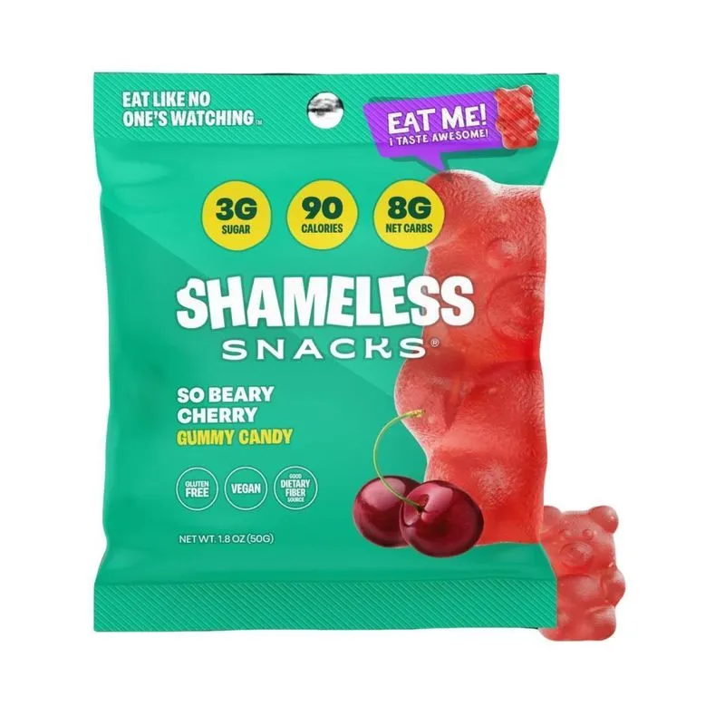 Shameless Snacks So Beary Cherry Goma Sabor Cereja