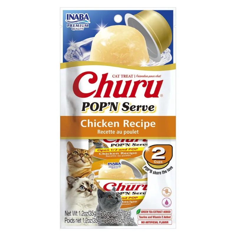 Snack Gato Churu Pop'n Pollo 2un. 70g
