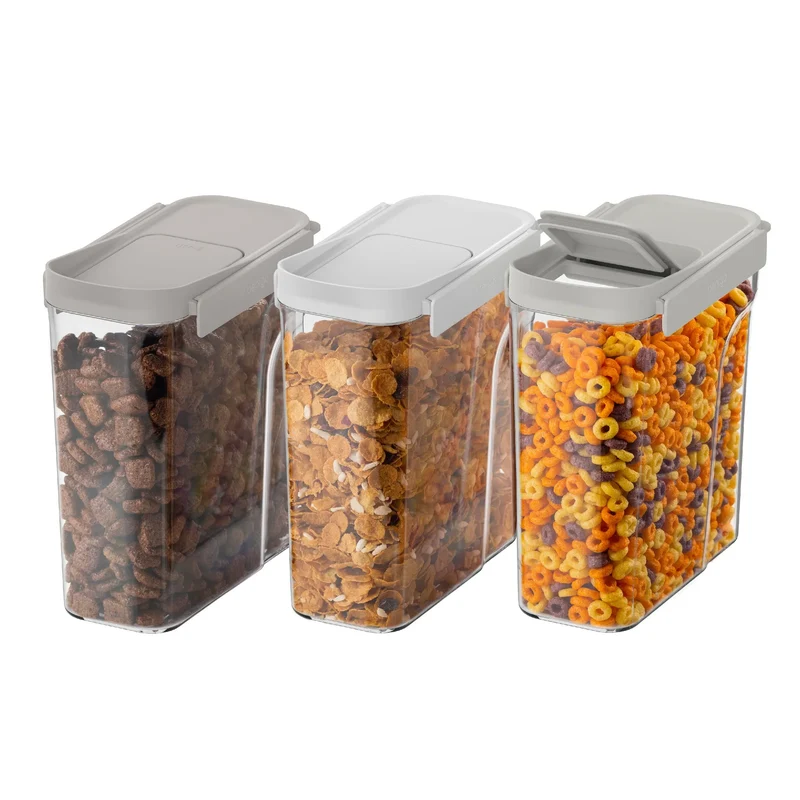 Bentgo 6pc Pantry Airtight Cereal Container Set White Stone Open Box