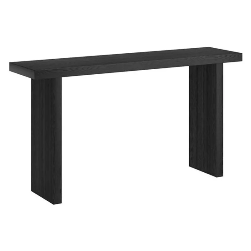 Hailey Home Soren 55-in Wide Rectangular Console Table - Black Grain