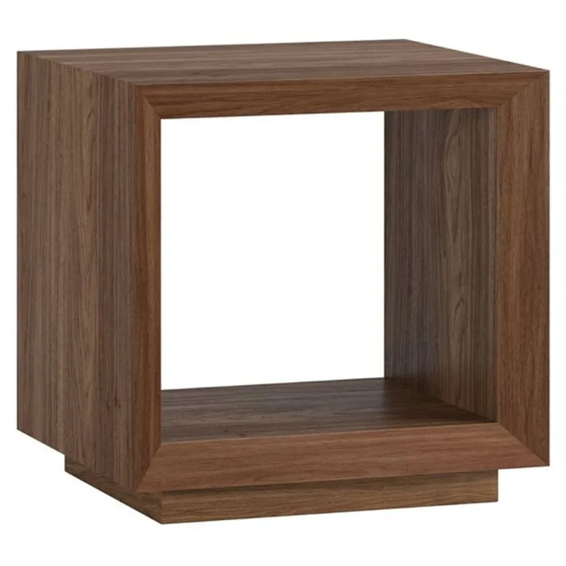 Hailey Home Tannen 22-in Satin Walnut Side Table