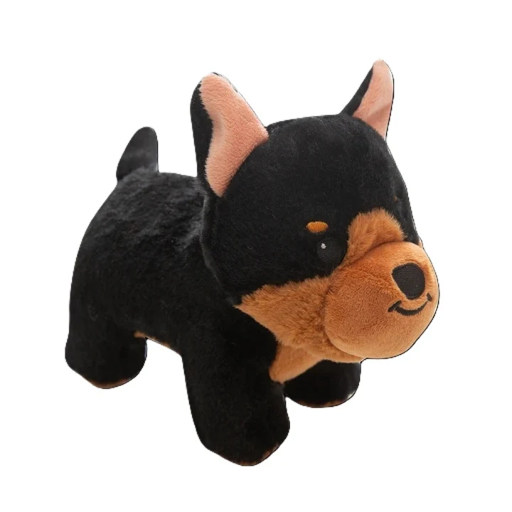 Snugarooz Diesel the Dog Plush Dog Toy Brown/Black / 7 Inch