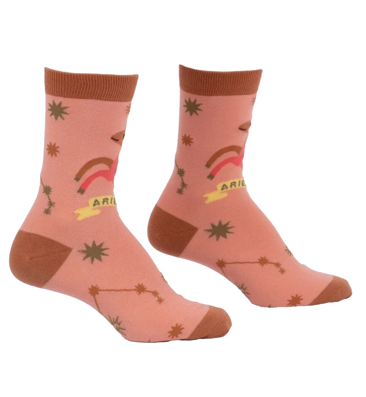 SOCK it to me Zodiac Gift Set w/ Greeting Card & Socks (SITMZGS) - Aries One Size