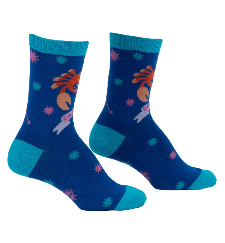 SOCK it to me Zodiac Gift Set w/ Greeting Card & Socks (SITMZGS) - Cancer One Size