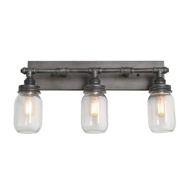 LNC 3-Light Aluminum Farmhouse Vanity Light