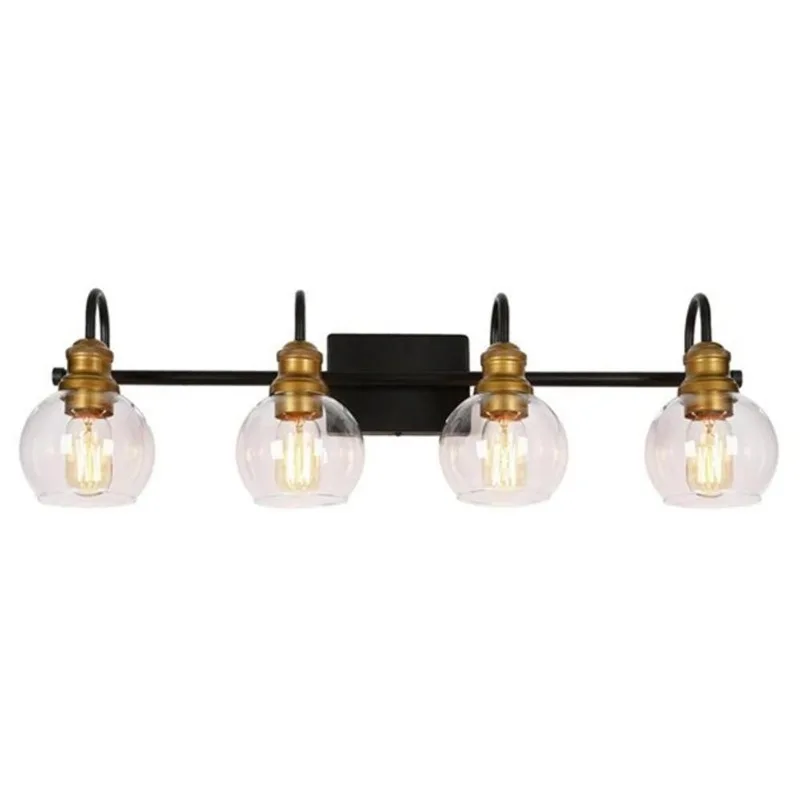 LNC Charm 4-light Black Modern/Contemporary Vanity Light