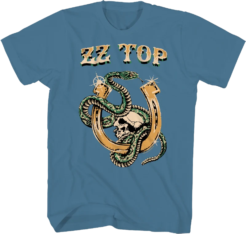 Snake & Skull ZZ Top T-Shirt Large