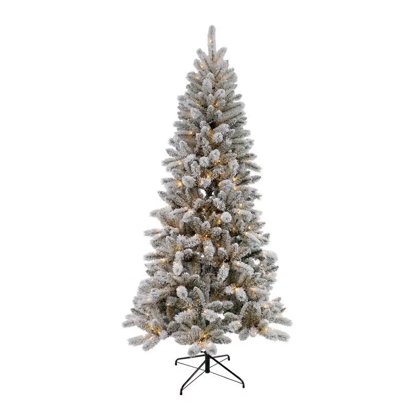 Árvore De Natal Holiday Bright Lights 1-2 Árvores Led Fino De 7,5 Pés