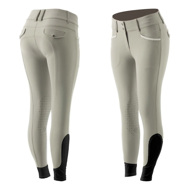 Equinavia Madeleine Ladies Knee Patch Breeches Paloma Tan / 34