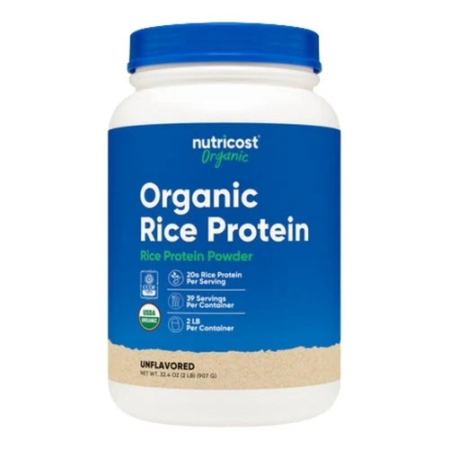 Organic Rice Protein Powder 2 Lbs by Nutricost