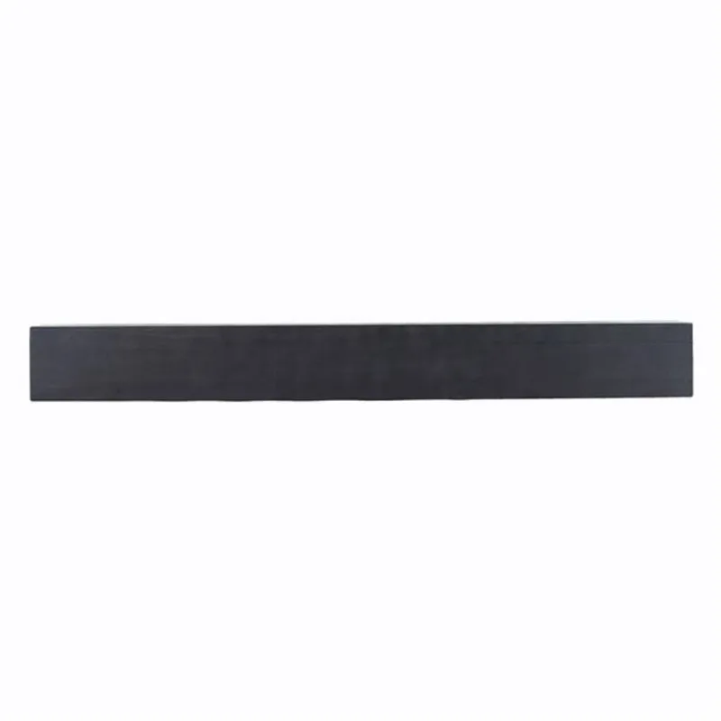 Dogberry Collections Farmhouse Wood Fireplace Mantel 48 x 6.25 x 5.5-in - Midnight Black