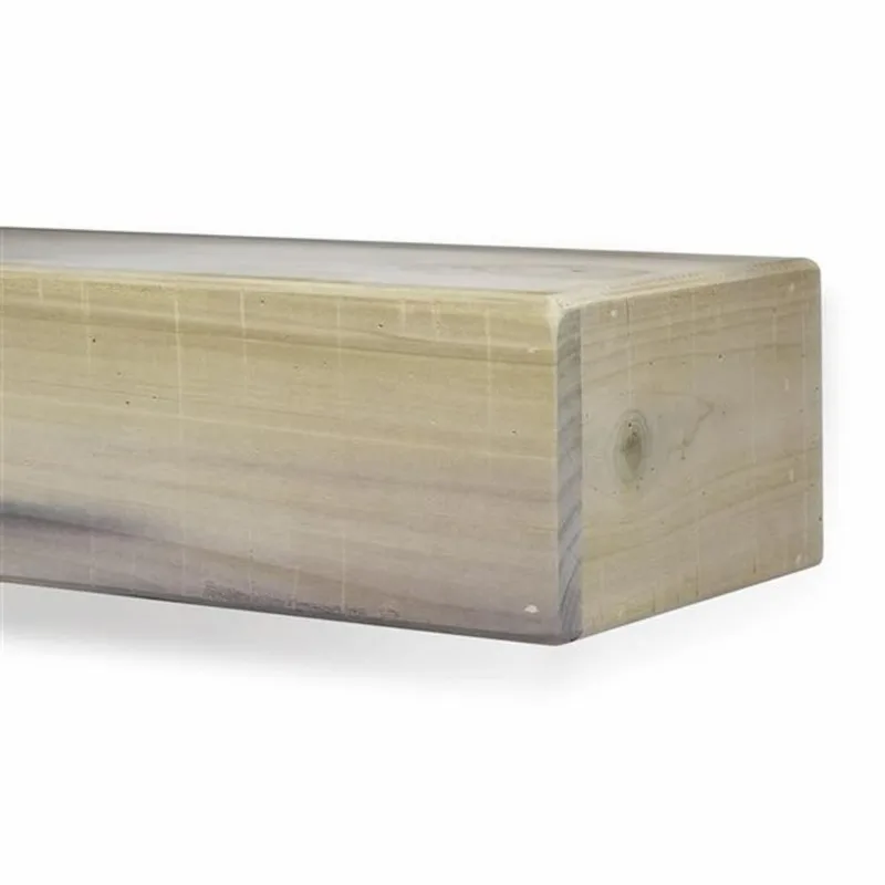 Dogberry Rustic Wood Fireplace Mantel 72 x 6.25 x 5.5-in - Unfinished